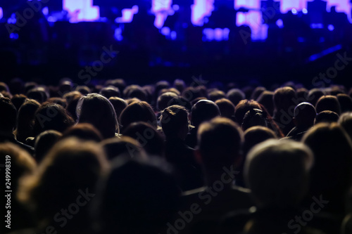 Rear view of sitting audience