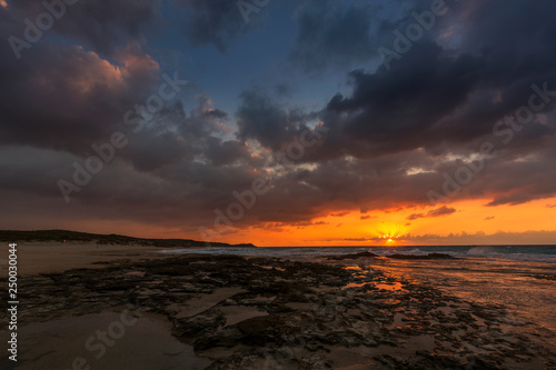 sunset at palmahim beach, Israel
