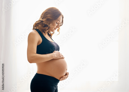 young pregnant woman