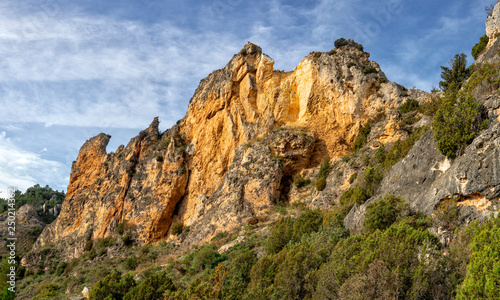 Rocks pano at St. Felices