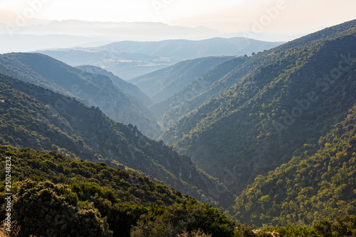 View of the Gorge of Hrapa in Thessaly, Greece