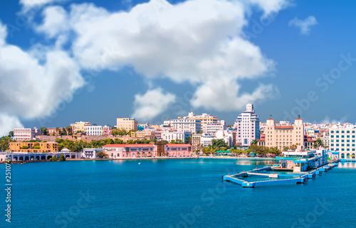 The cruise ship port in Old San Juan, Puerto Rico