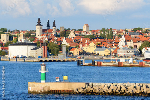 Blick auf Visby auf Gotland 