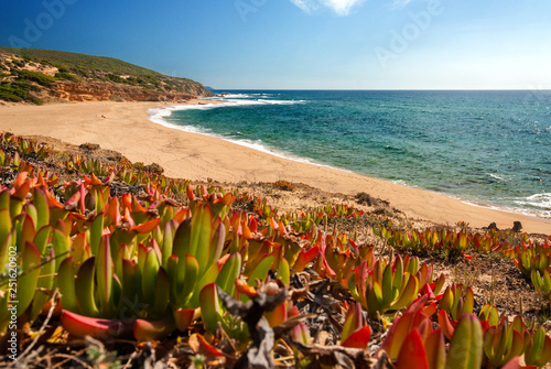 Sardegna, spiaggia e costa di Arbus, Italia