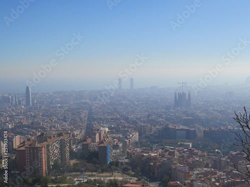Barcelona ciudad contaminación polución