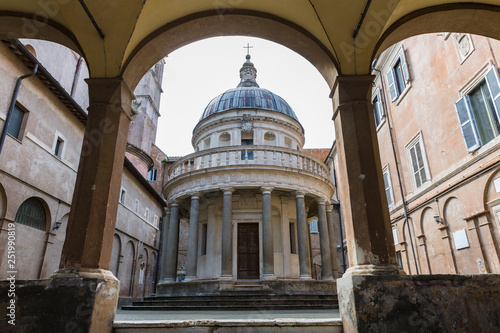 Tempietto built by Donato Bramante in Rome, Italy