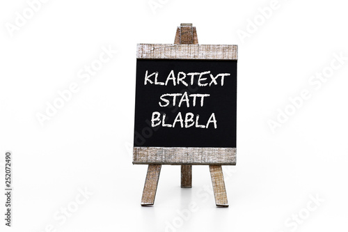 Klartext statt blabla