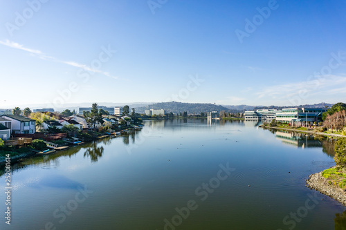 Redwood shores lagoon, San Francisco bay area, California