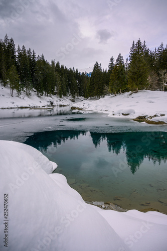 Winter Caumasee Schweiz