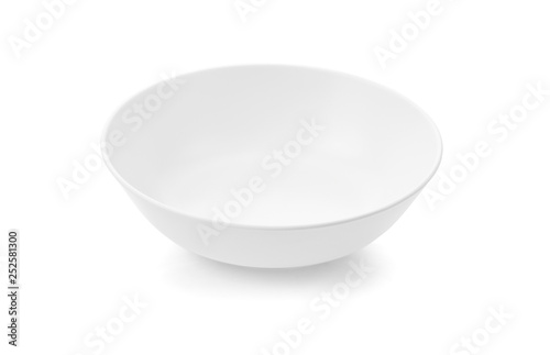 white bowl isolated on white background.