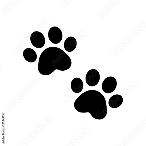 dog paw vector