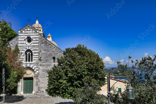 San Lorenzo in Portovenere (Porto Venere) is a landmark church in this UNESCO World Heritage site. This is a popular travel destination