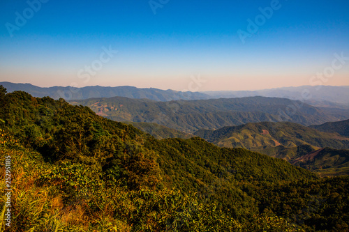 Mountain view at 1715 view point in Nan province