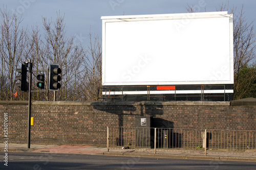 Large blank billboard