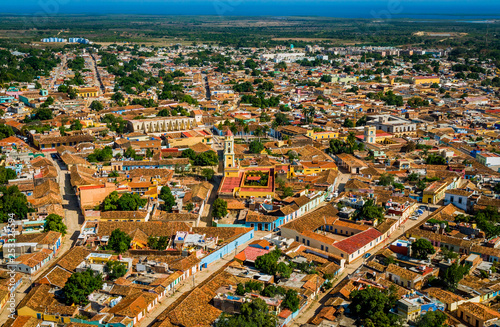 Aerial view of the city of Trinidad, Cuba