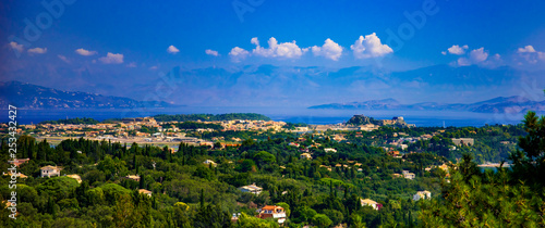 Kerkira town panorama, Corfu, Greece