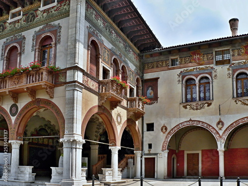 Italy-view of the Cassa di Risparmio in Rovereto