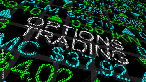 Options Trading Stock Market Ticker 3d Illustration