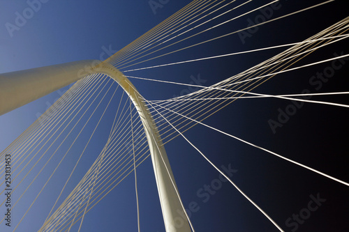 Dallas suspension bridge arch