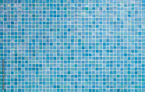 blue tile wall background