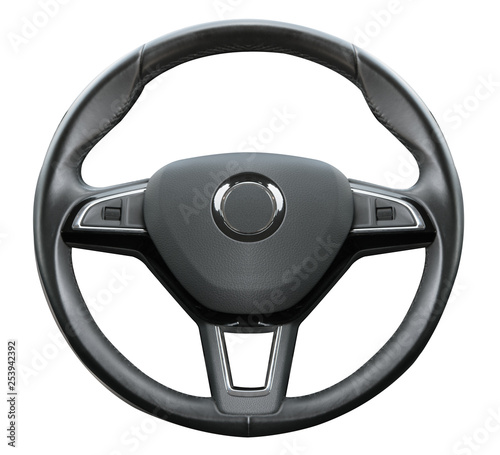 black wheel on white background