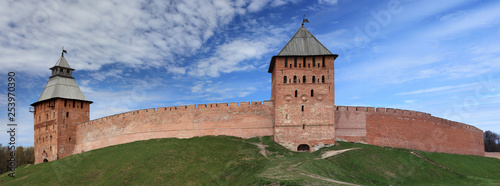 Ancient Russian fortress in Veliky Novgorod.