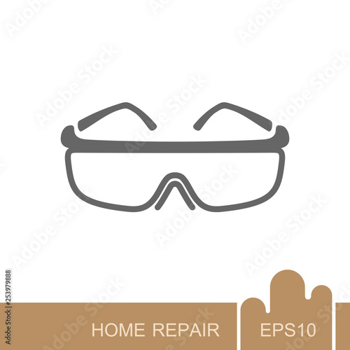 Safety goggles icon