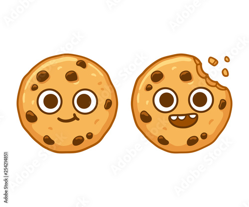 Chocolate chip cookie character