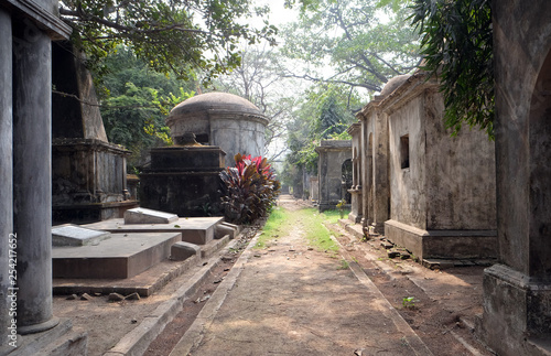 Kolkata Park Street Cemetery, inaugurated 1767