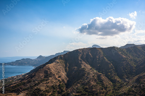 The volcanic landscape. Sicily