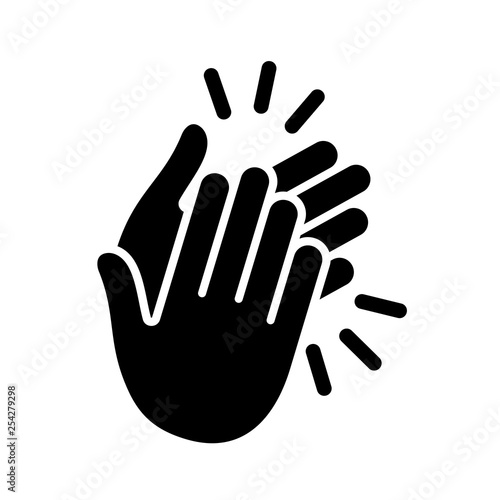 Hands clapping icon. Vector