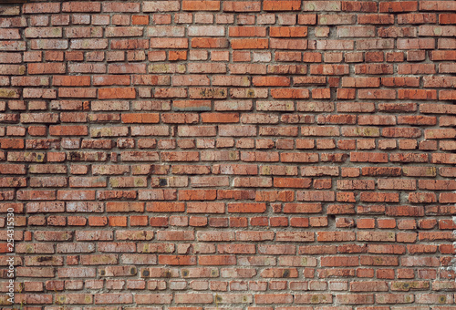 brick wall, from old, red, grungy brick background
