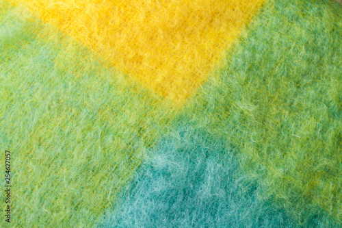 Close up of mohair wool fabric
