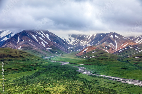 Polychrome overlook at Denali National Park, Alaska