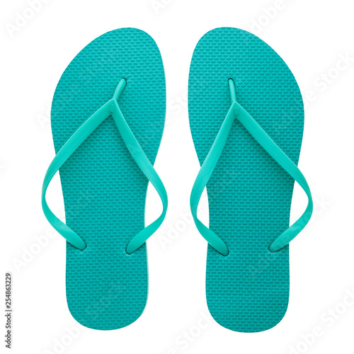 Rubber flip-flops isolated