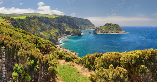 Northern Coast at Flores near Ponta Delgada (Azores islands)