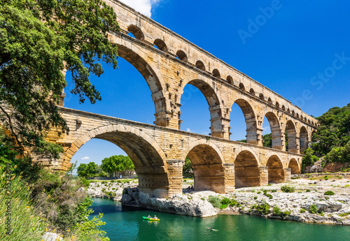 Nimes, France. Pont du Gard.