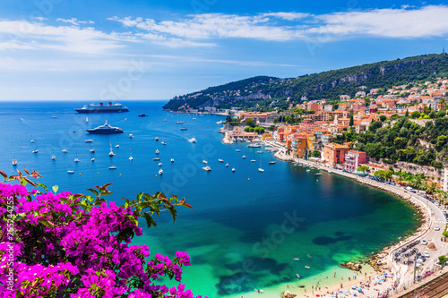 Villefranche sur Mer, France. Seaside town on the French Riviera (or Côte d'Azur).