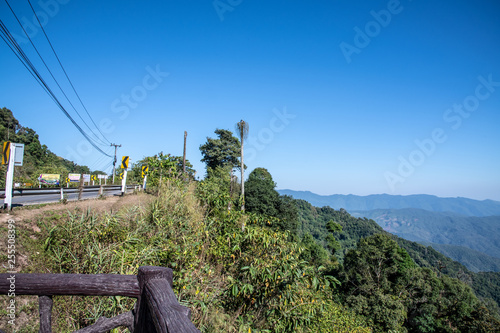 Mountain view at 1715 view point in Nan province