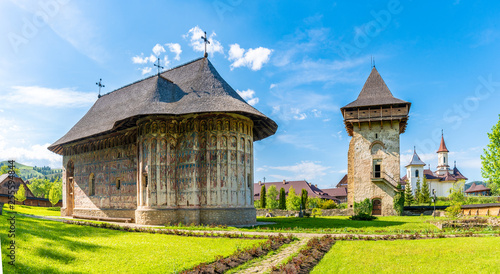 Gura Humorului orthodox monastery, Moldavia, Bucovina, Romania