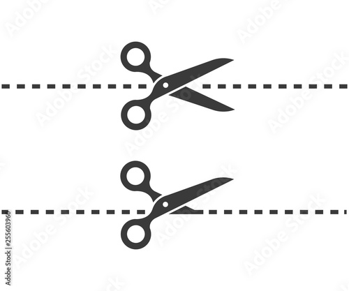 set of scissors isolated on white
