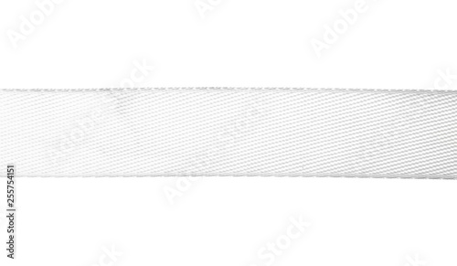 White sling belt on white background isolation
