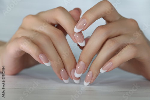 Beautiful Female Hands. Beautiful hand with perfect nails