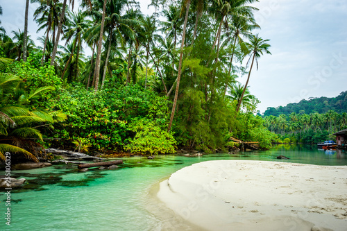 Plage paradisiaque du golfe de Thaïlande