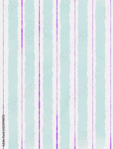 Watercolor illustration background stripes. Hand drawing.