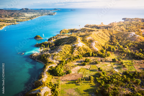 aerial view of the amazing coast of madagascar islands