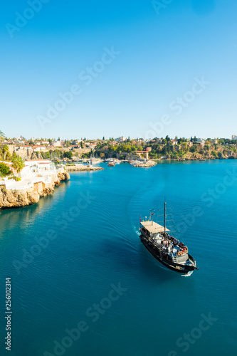Tourist Cruise Boat Harbor Coast Antalya Turkey