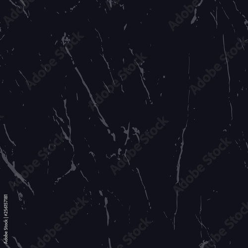 Black marble texture. Seamless pattern. Vector.