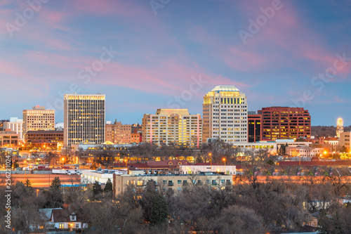Colorado Springs, Colorado, USA downtown city skyline