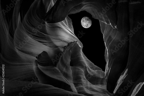 Moonlight over Lower Antelope Canyon